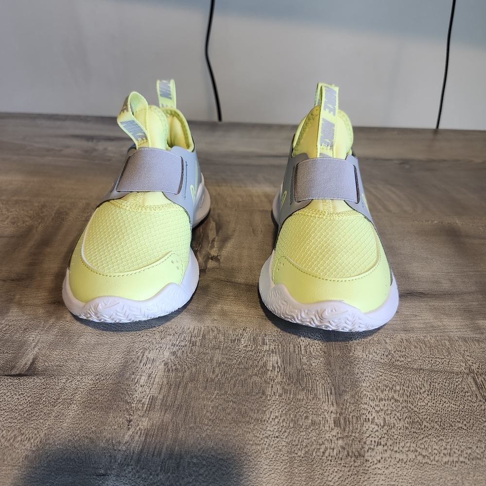 Yellow and Gray Slip-On Sneakers with Sock-Like Fit